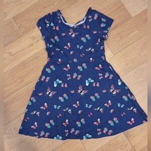 GEORGE | Navy Butterfly Print Dress